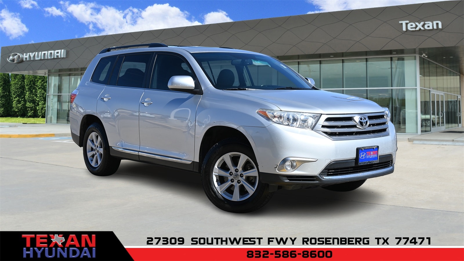 Used 2011 Toyota Highlander Base with VIN 5TDZK3EH0BS045862 for sale in Rosenberg, TX