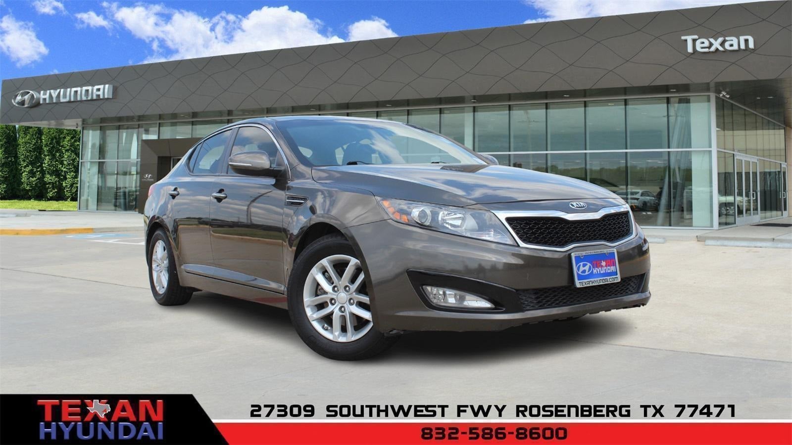 Used 2013 Kia Optima LX with VIN 5XXGM4A77DG186291 for sale in Rosenberg, TX
