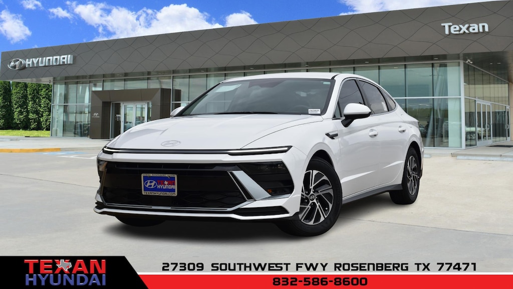 New 2026 Hyundai Sonata Hybrid Blue Sedan