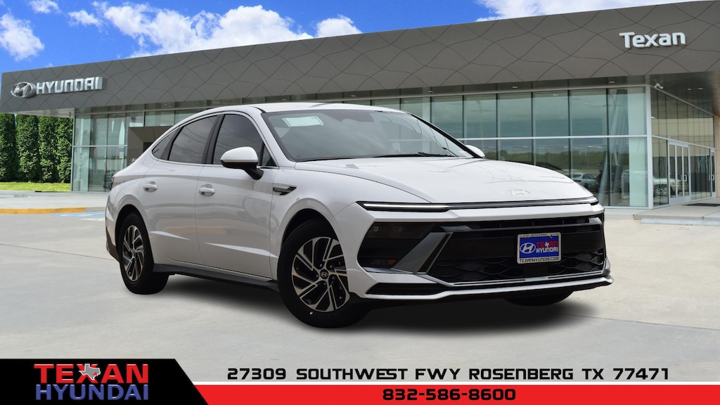 New 2026 Hyundai Sonata Hybrid Blue Sedan