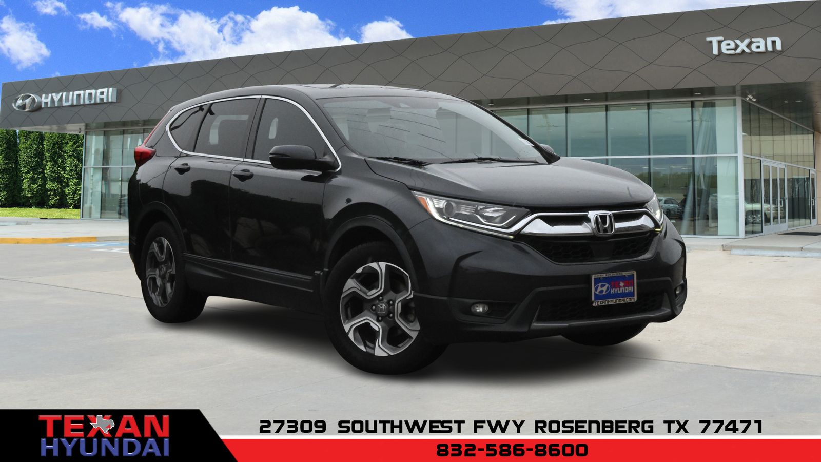 Used 2017 Honda CR-V EX with VIN 7FARW1H53HE008557 for sale in Rosenberg, TX