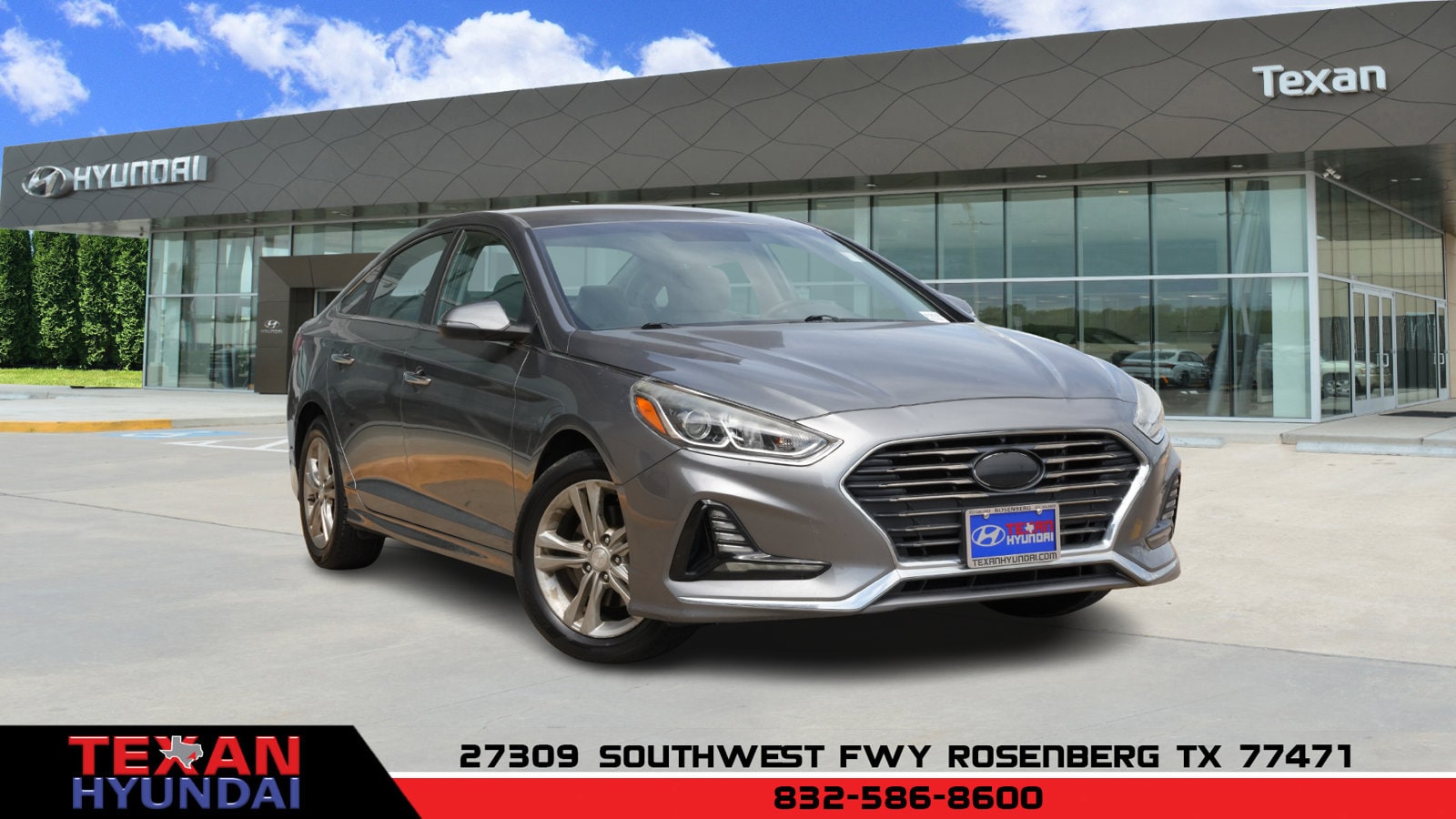 Used 2018 Hyundai Sonata SEL with VIN 5NPE34AF7JH665280 for sale in Rosenberg, TX