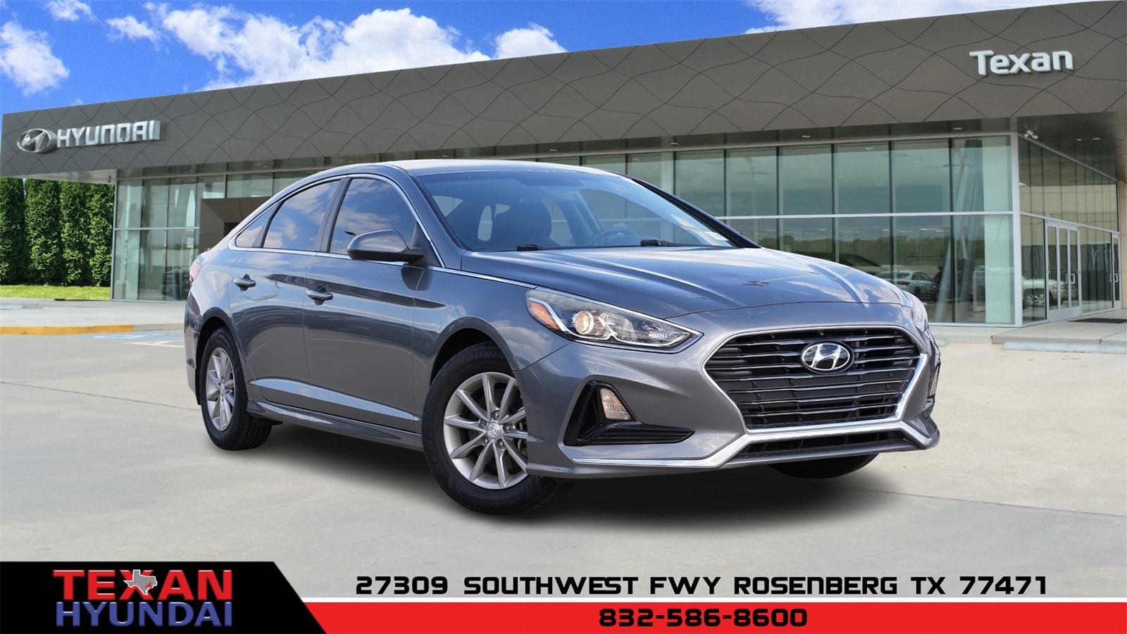 Used 2019 Hyundai Sonata SE with VIN 5NPE24AFXKH750537 for sale in Rosenberg, TX