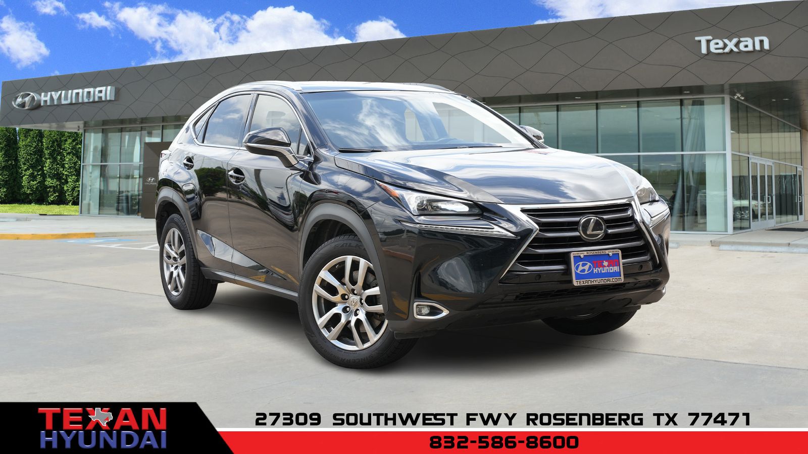Used 2016 Lexus NX 200t with VIN JTJYARBZ2G2038308 for sale in Rosenberg, TX