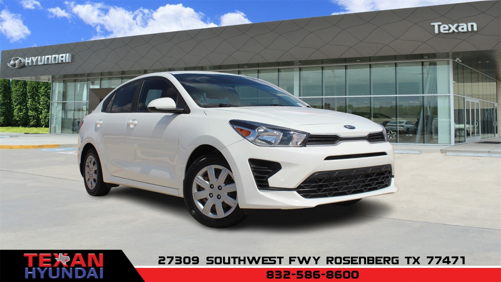 Used 2021 Kia Rio S with VIN 3KPA24AD4ME380030 for sale in Rosenberg, TX