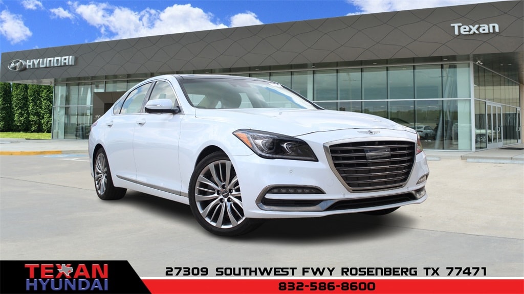 Used 2018 GENESIS G80 Ultimate with VIN KMHGN4JF5JU229600 for sale in Rosenberg, TX