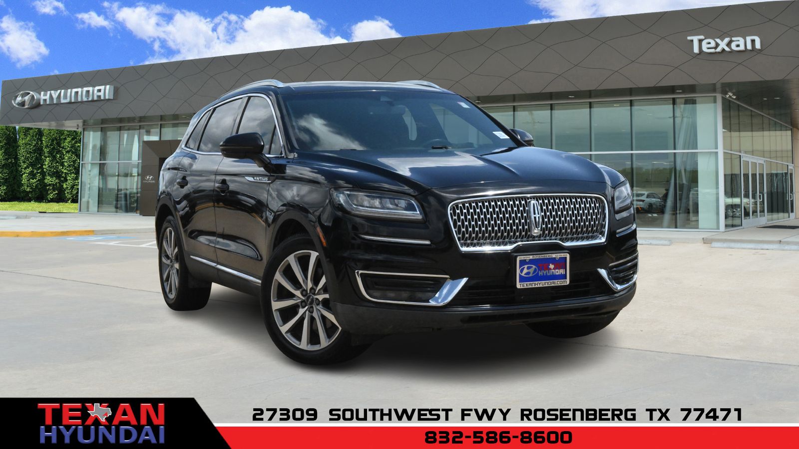 Used 2019 Lincoln Nautilus Select with VIN 2LMPJ6K98KBL67336 for sale in Rosenberg, TX