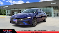 2025 Hyundai Elantra Hybrid Blue Sedan
