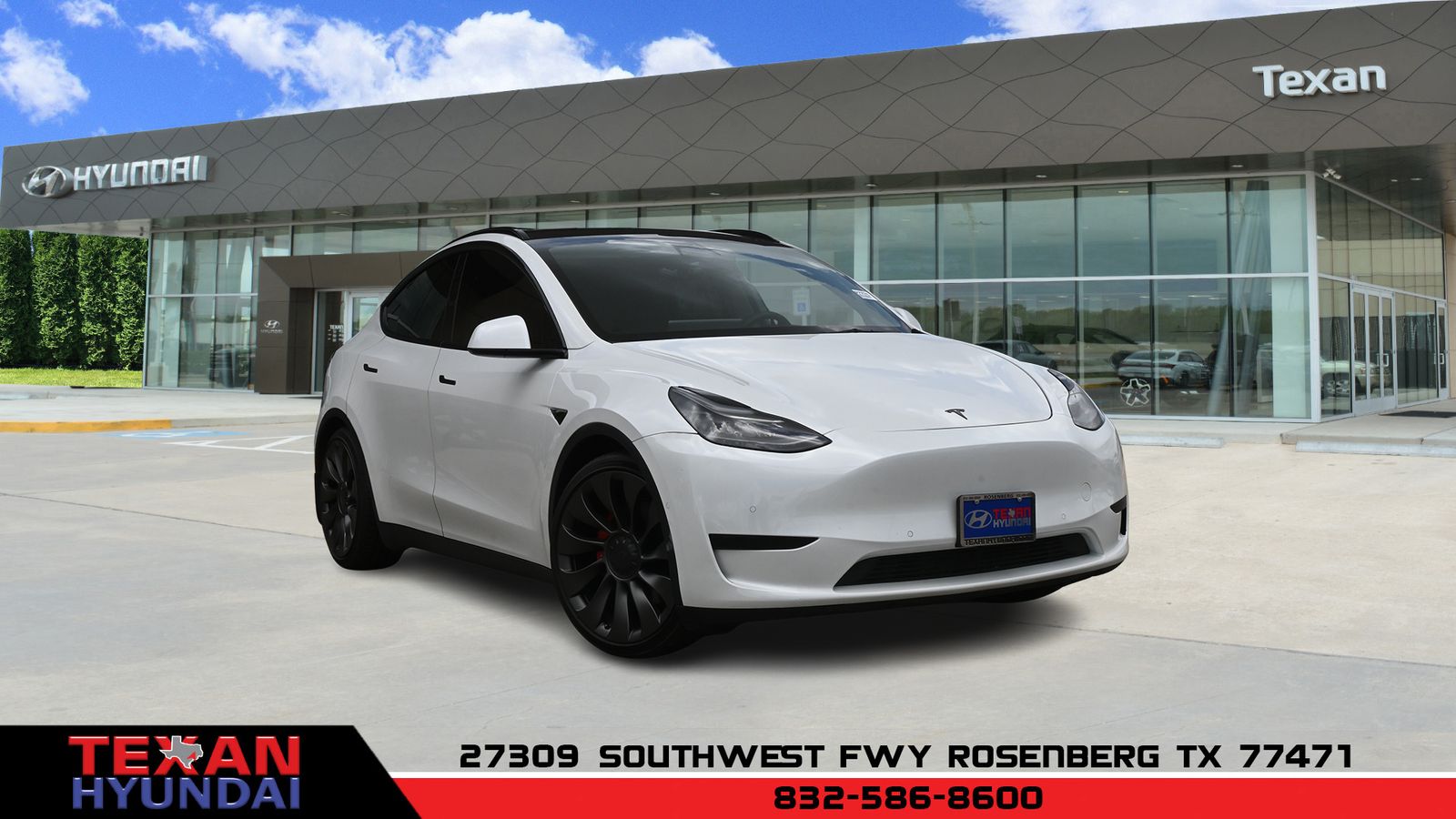 Used 2022 Tesla Model Y Performance with VIN 7SAYGDEF2NF391876 for sale in Rosenberg, TX