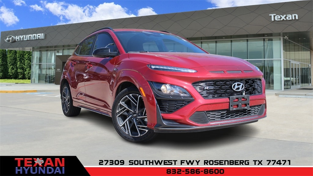 Certified 2022 Hyundai Kona N Line with VIN KM8K3CA31NU924422 for sale in Rosenberg, TX