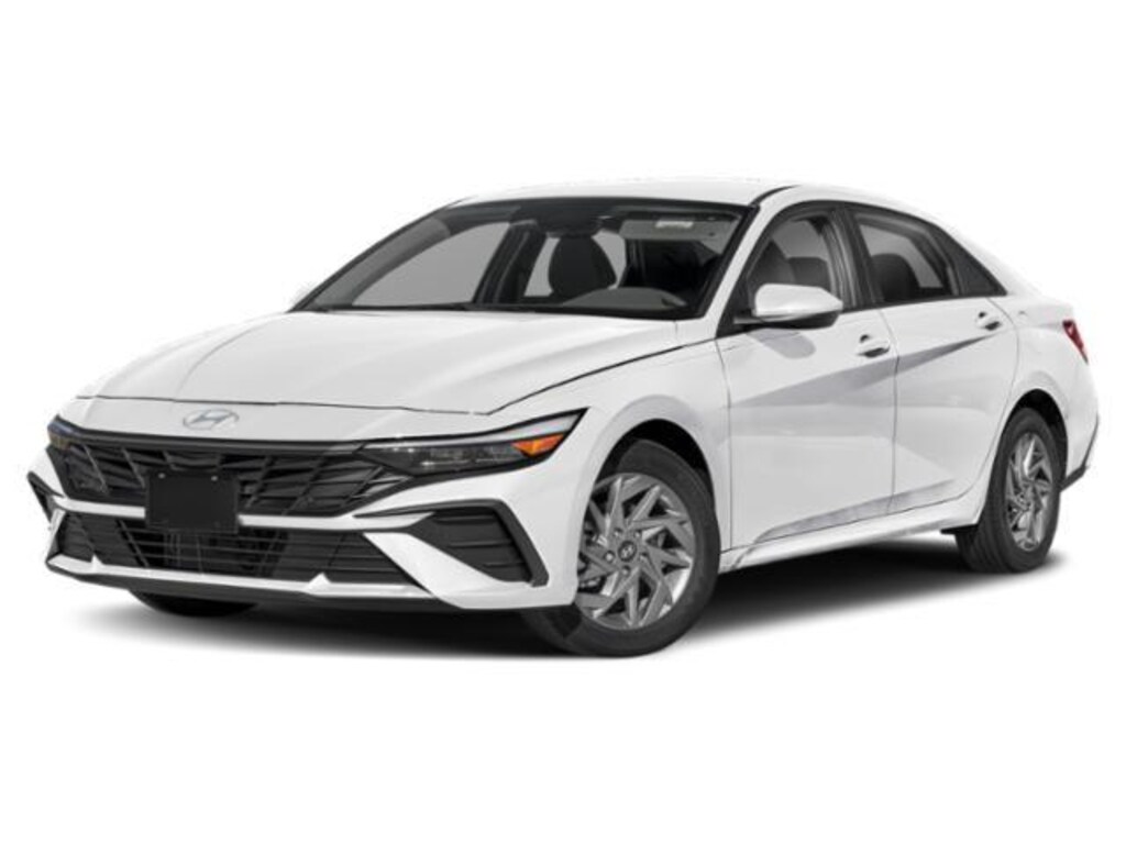 New 2025 Hyundai Elantra Hybrid Blue Sedan
