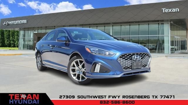Used 2018 Hyundai Sonata Limited+ with VIN 5NPE34AB4JH705215 for sale in Rosenberg, TX