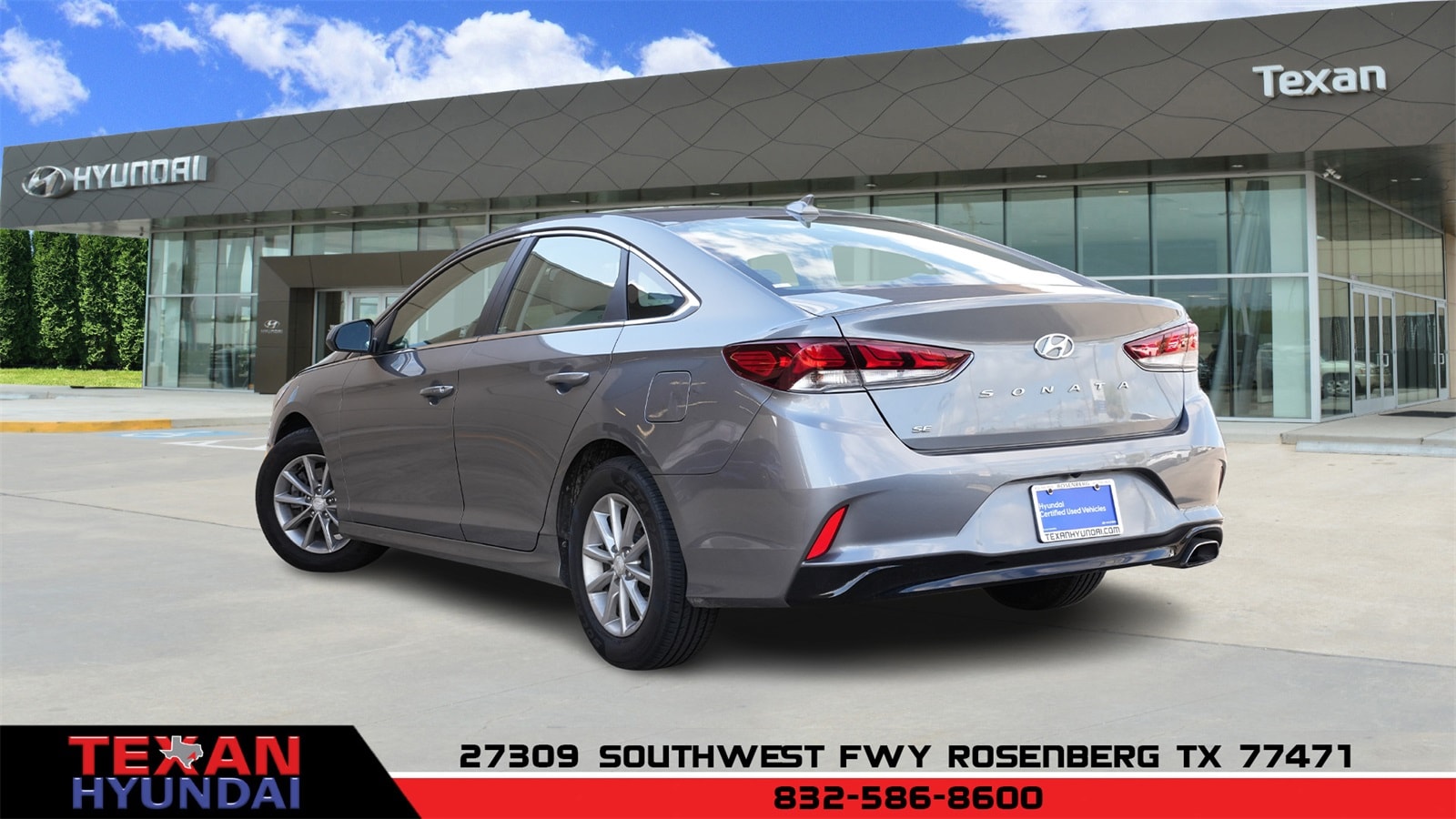 Used 2019 Hyundai Sonata SE with VIN 5NPE24AF4KH772677 for sale in Rosenberg, TX