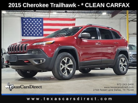 2015 Jeep Cherokee Trailhawk 4WD/Clean Carfax/HTD-Cold Lthr/Pano/NAV SUV