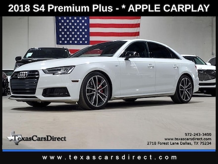 2018 Audi S4 3.0T Premium Plus Quattro/Apple/S Sport/NAV/Camera Sedan