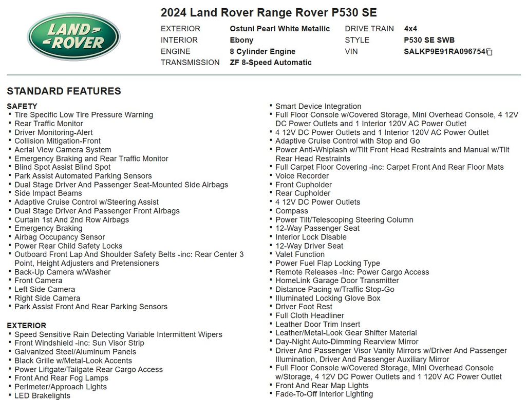 2024 Land Rover Range Rover SE - Photo 18