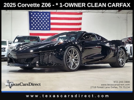 2025 Chevrolet Corvette Z06 2LZ Coupe/1-Owner Clean Carfax/Front Lift Coupe
