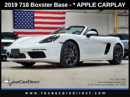 2019 Porsche 718 Boxster Base Convertible/PDK/Apple/Camera Cabriolet