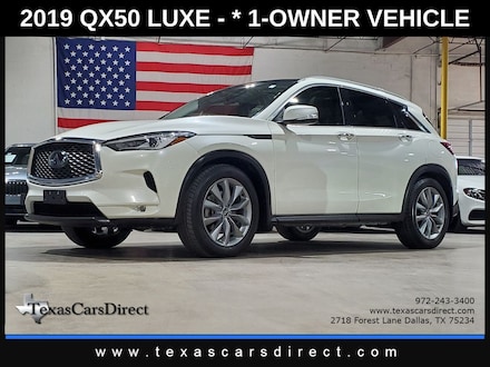 2019 INFINITI QX50 Luxe 1-Owner/NAV/HTD Seats/Blind Spot/Pano SUV
