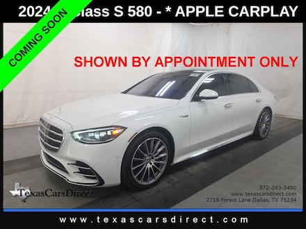 2024 Mercedes-Benz S-Class S 580 AWD/4WS/1-Owner Clean Carfax-$15K Options Sedan