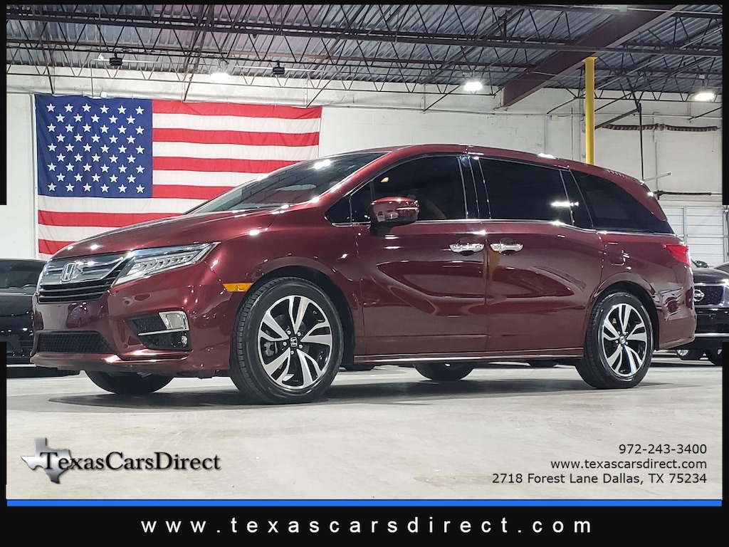 Used 2020 Honda Odyssey Elite 1-OWNER CLEAN CARFAX/DVD-TV/HTD-COLD LTHR Van