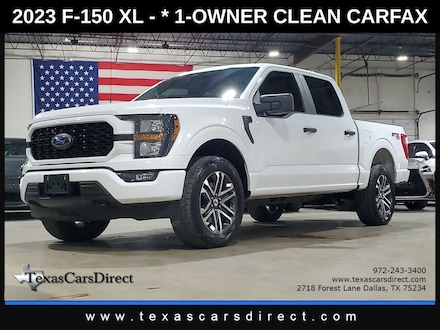 2023 Ford F-150 XL Ecoboost V6 Supercrew 4WD/1-Owner Clean Carfax Truck SuperCrew Cab