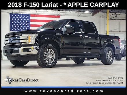 2018 Ford F-150 Lariat V6 Ecoboost Supercrew 4X4/Apple/HTD Lthr Truck SuperCrew Cab