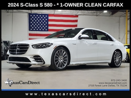 2024 Mercedes-Benz S-Class S 580 AWD/4WS/1-Owner Clean Carfax-$15K Options Sedan