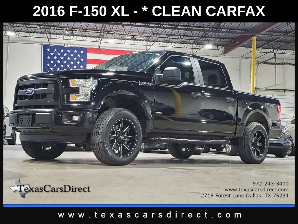 2016 Ford F-150 XL V6 Ecoboost Supercrew 4X4/Clean Carfax Truck SuperCrew Cab