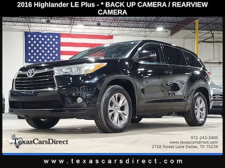 2016 Toyota Highlander LE Plus V6 Camera/Bluetooth/3RD ROW/Just Serviced SUV