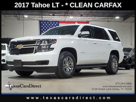 2017 Chevrolet Tahoe LT V8/Clean Carfax/Apple/Park Assist/HTD Lthr SUV