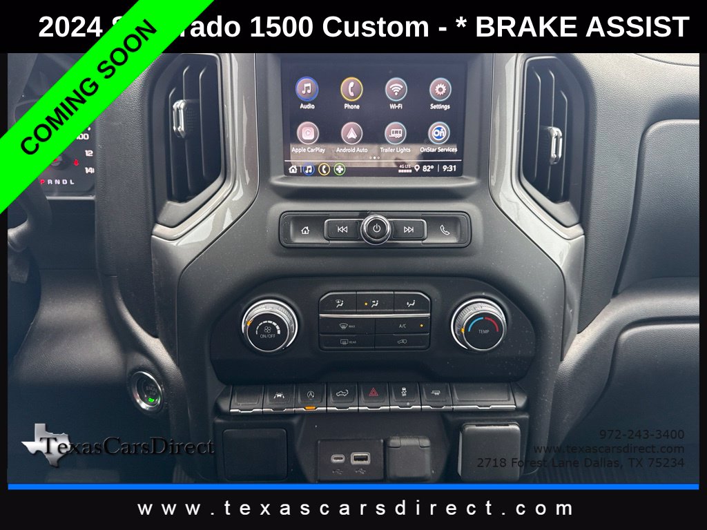 2024 Chevrolet Silverado 1500 Custom 2.7L Turbo Crew CAB/1-Owner Clean Carfax thumbnail 8