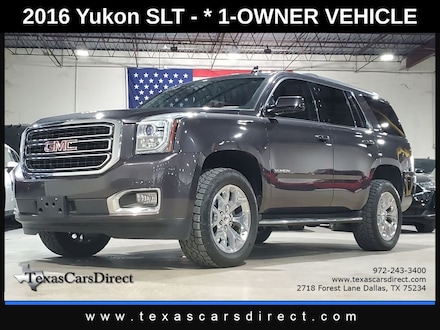 2016 GMC Yukon SLT V8 4WD/Apple/DVD-TV/Sunroof/Bose/Leather SUV