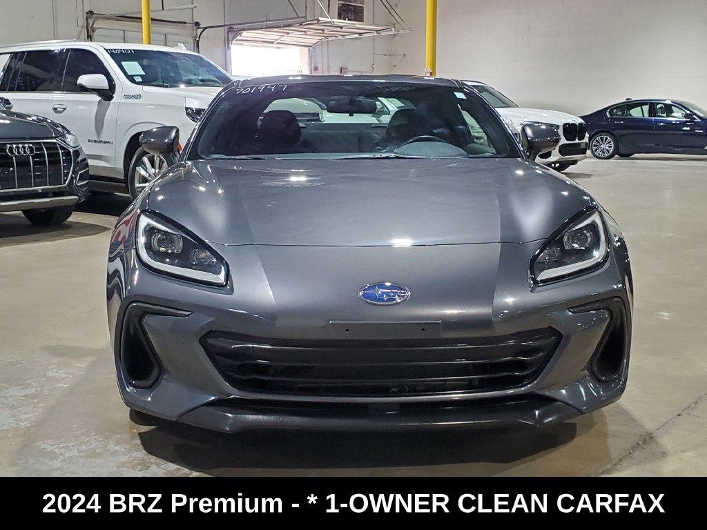 2024 Subaru BRZ Premium 1-Owner Clean Carfax/6-Speed/Apple thumbnail 2