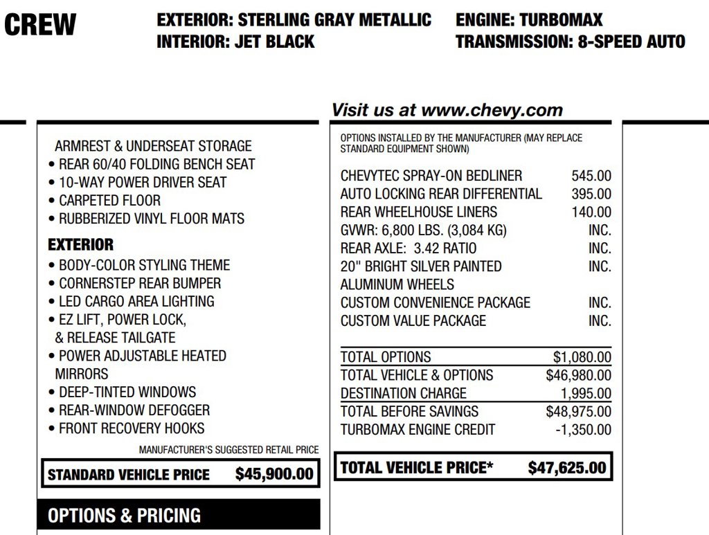 2024 Chevrolet Silverado 1500 Custom 2.7L Turbo Crew CAB/1-Owner Clean Carfax thumbnail 21