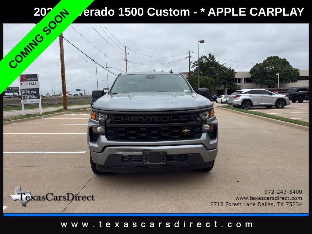 2024 Chevrolet Silverado 1500 Custom 2.7L Turbo Crew CAB/1-Owner Clean Carfax thumbnail 2