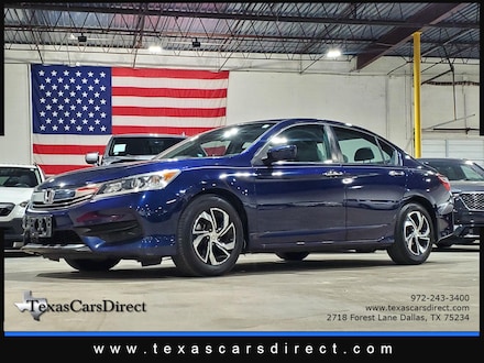 2016 Honda Accord Sedan LX 1-OWNER CLEAN CARFAX/CAMERA/37MPG Sedan
