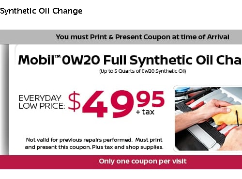 synthetic oil change price