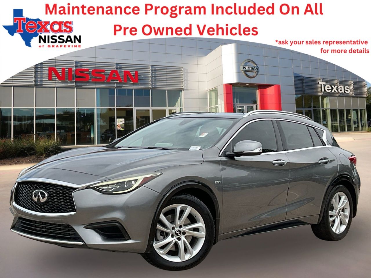 Gray (Graphite Shadow) 2018 INFINITI QX30 2018.5 Luxe FWD SUV / Crossover Front-Wheel Drive 7-Speed Automatic