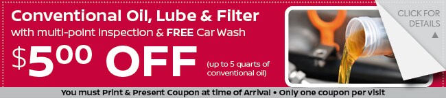 Conventional oil, lube, & filter Service, Grapevine