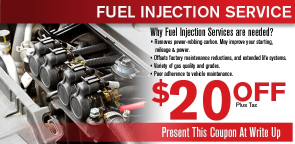Fuel Injection Service Special, Dallas Area Automotive Service Coupon