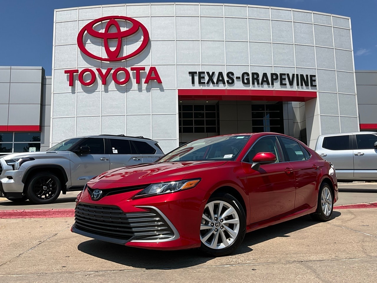 Used 2023 Toyota Camry LE with VIN 4T1C11AK0PU111128 for sale in Grapevine, TX