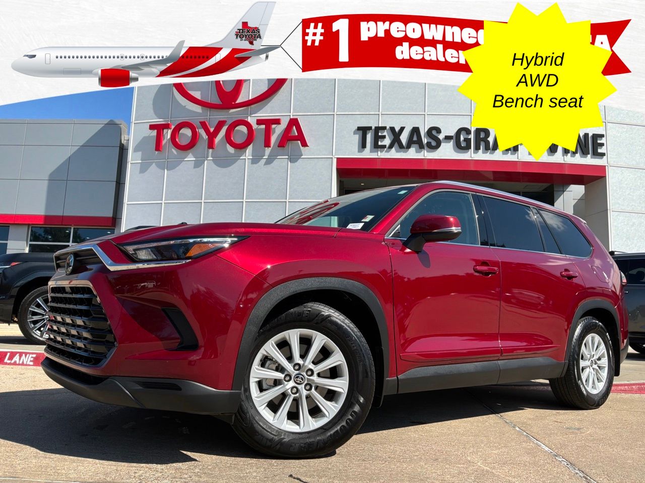 Red (Ruby Flare Pearl) 2026 Toyota Grand Highlander Hybrid SUV / Crossover All-Wheel Drive Continuously Variable Transmission