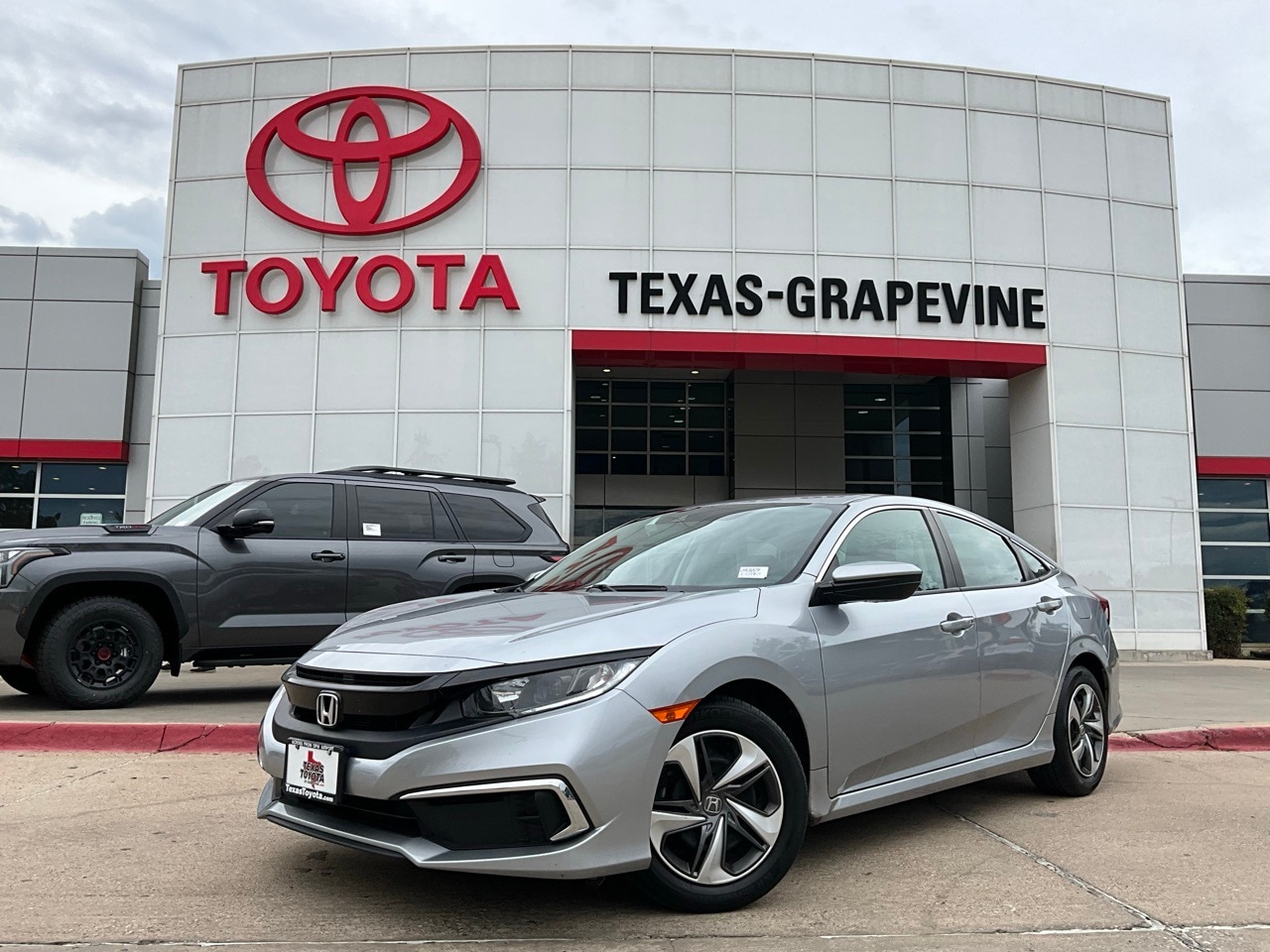 Used 2020 Honda Civic LX with VIN 2HGFC2F64LH536573 for sale in Grapevine, TX