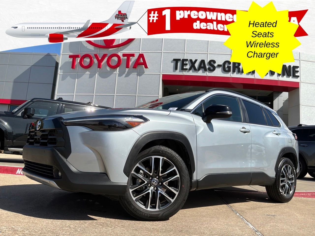 Sonic Silver 2026 Toyota Corolla Cross SUV / Crossover Front-Wheel Drive Continuously Variable Transmission