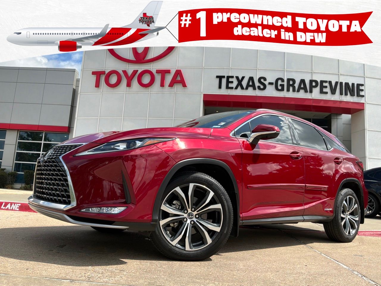 Matador Red Mica 2022 Lexus RX Hybrid SUV / Crossover All-Wheel Drive Continuously Variable Transmission