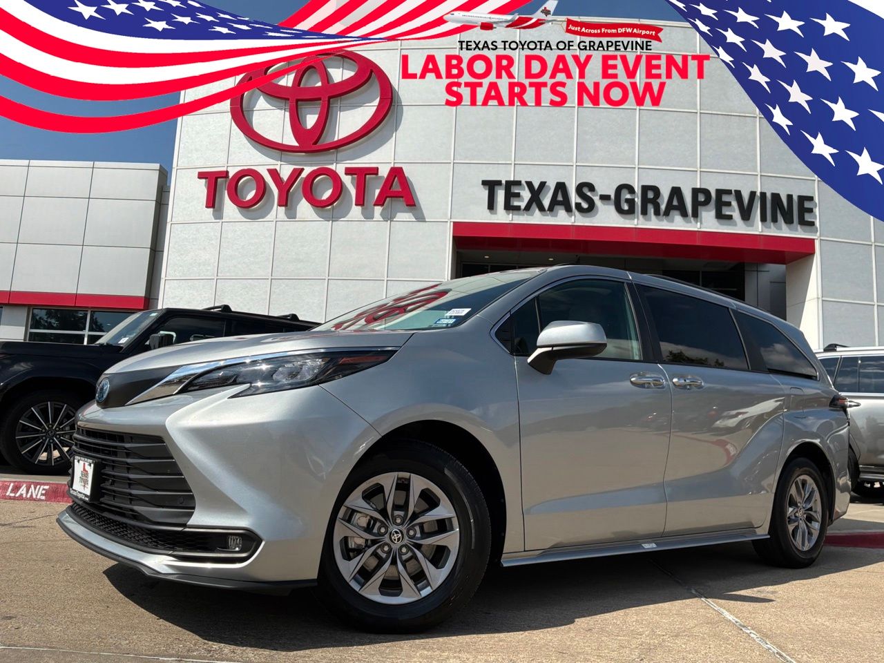 Celestial Silver Metallic 2025 Toyota Sienna Minivan Front-Wheel Drive Continuously Variable Transmission