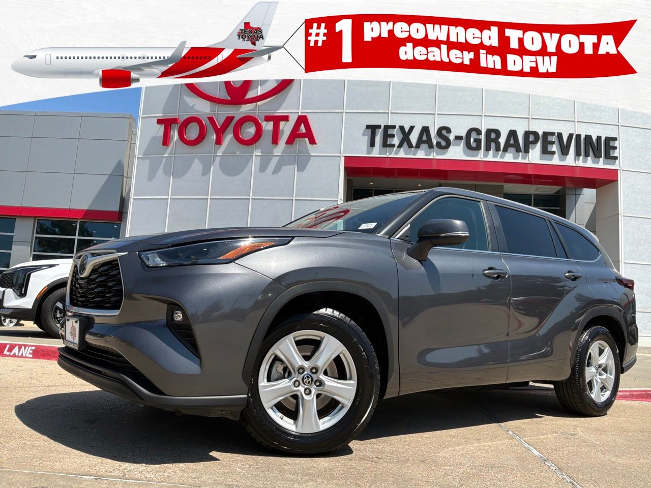 Magnetic Gray Metallic 2025 Toyota Highlander SUV / Crossover Front-Wheel Drive 8-Speed Automatic