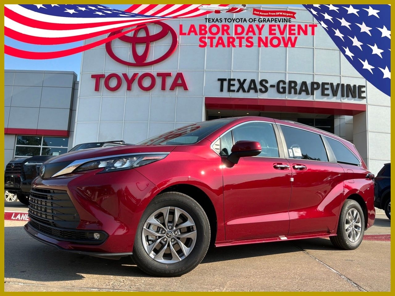 Red (RUBY FLARE) 2026 Toyota Sienna Minivan Front-Wheel Drive 
