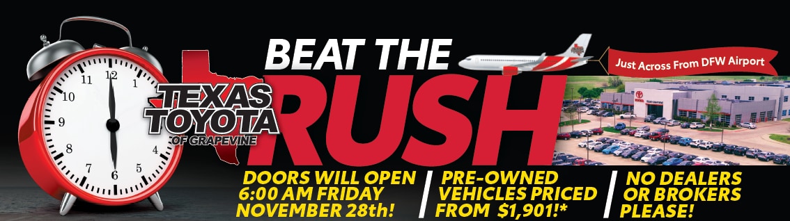 Texas Toyota of Grapevine Weekly Offers & Specials in Grapevine